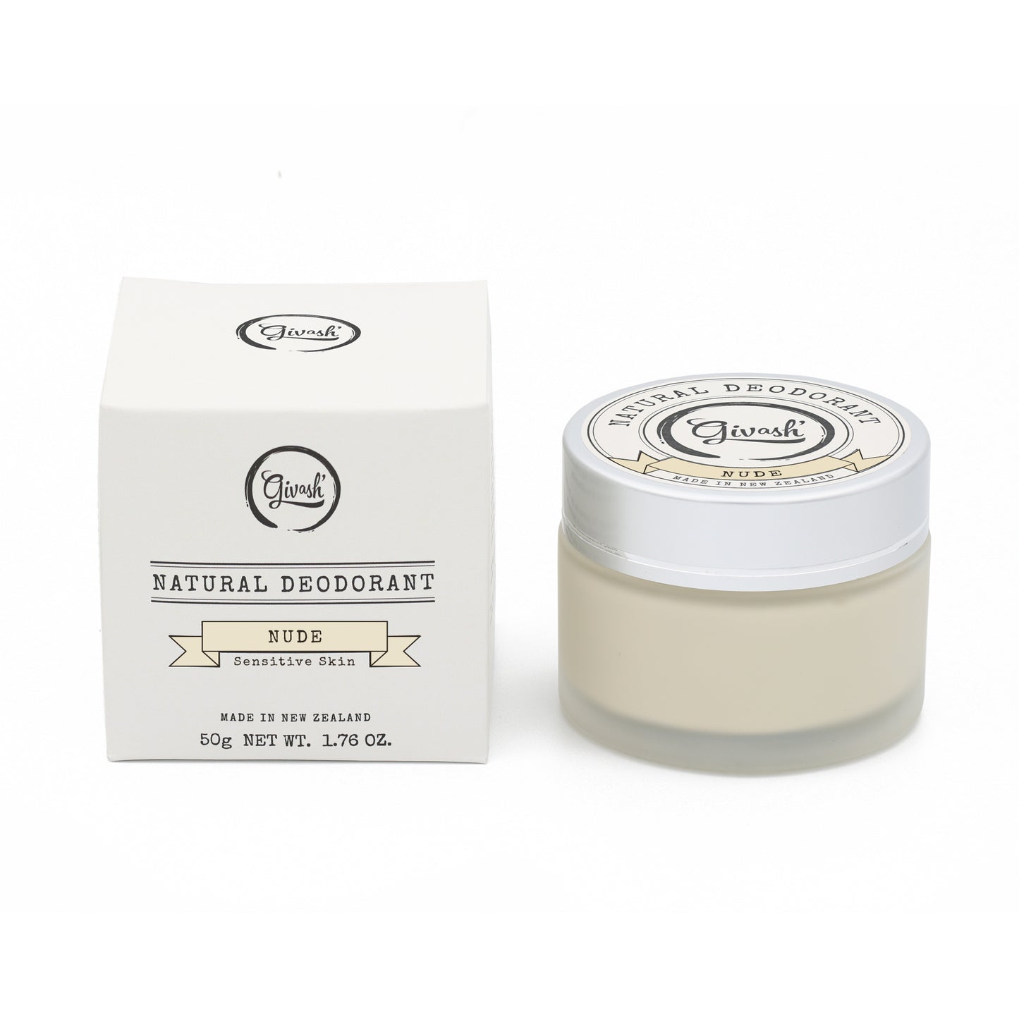 GIVASH Natural Deodorant - NUDE (for super sensitive skin)